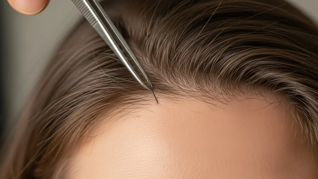 does tweezing hair reduce growth