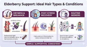 Hair Types and Conditions That Align Best With Elderberry Support 