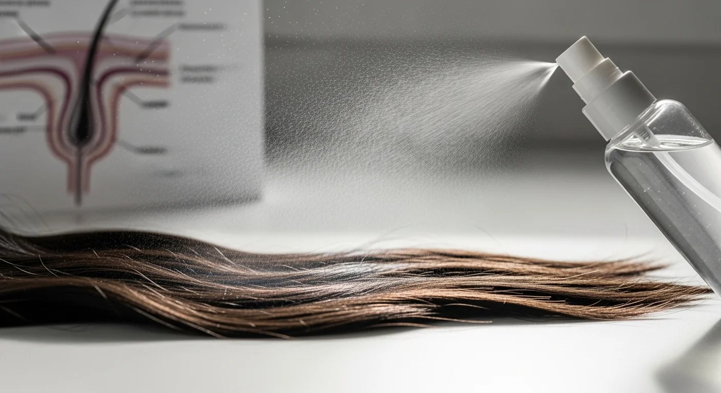 does spraying water help hair growth