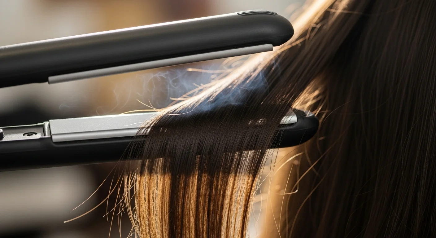 does straightening hair stop growth