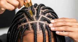 Washing and Moisturizing Cornrows
